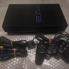 SONY-PS-2-SCPH-30000-(黒)-コントローラー接続コード付き…
