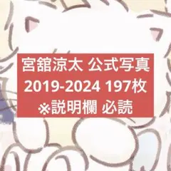 宮舘涼太　公式写真　まとめ売り