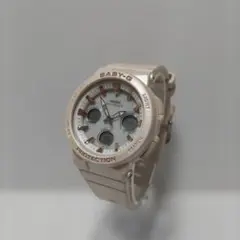 CASIO BABY-G電波ソーラー ベージュ 腕時計。美品です！
