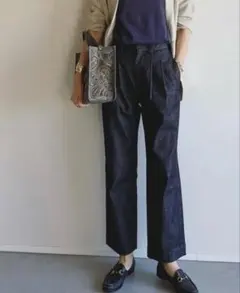 Demi-Luxe BEAMS 坪田あさみwoadblue 2タックデニムパンツのサムネイル