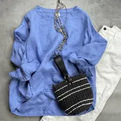 美品　アーバンリサーチドアーズ　リネンブラウス　M〜Lサイズ相当