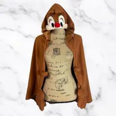 美品✨【Disney】チップとデール デール ポンチョ　パーカー　手袋付　裏起毛