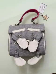 手袋モチーフ グレーショルダーバッグのサムネイル