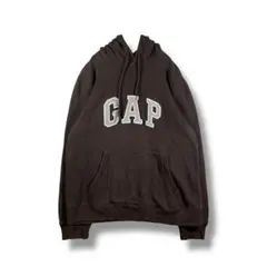 【1043】　GAP　フロントロゴパーカー　サイズM　ブラウン