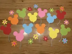 風船　バルーン　花　壁面　誕生日表　メッセージカード　保育園　幼稚園　通年