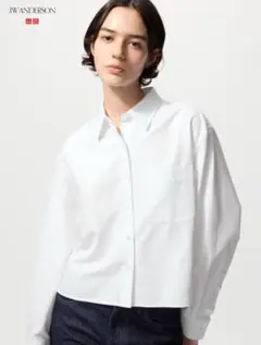 JW ANDERSON UNIQLO 長袖　短丈白シャツ 　3XL アンダーソンのサムネイル