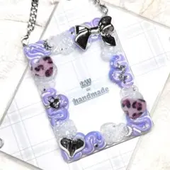 W946 ホイップデコ 硬質トレカケース ピンク 紫 リボン 豹柄 キラキラ