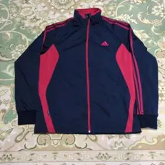 adidas Climalite ジャージ L ネイビー/レッド