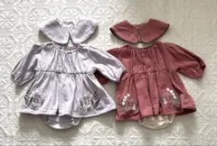 SERAPHワンピース　襟 60サイズ 4点セット 双子用のサムネイル