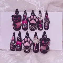 女児 ゴテゴテ 平成 ネイルチップ 地雷 量産 イベント ライブ 推し