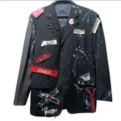 再構築】リメイク テーラードジャケット PUNK アナーキーシャツ パンク