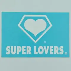 SUPER LOVERS ヴィンテージ ステッカー 水色 平成レトロのサムネイル