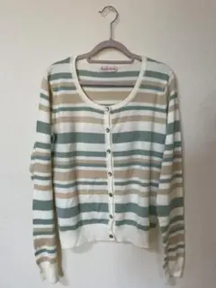 ボーダーカーディガン