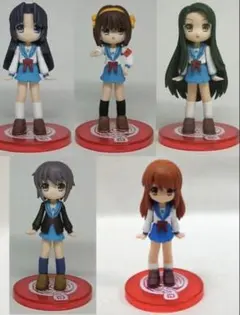涼宮ハルヒの憂鬱　フィギュメイトノーマル5種セット(内袋未開封品)