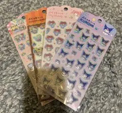 サンリオ　ぷくっとシール　4枚セット　新品未開封　キャンドゥ　ダイソー　セリア