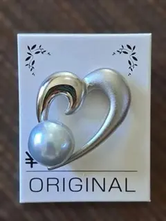 ハート型パールブローチ ORIGINAL