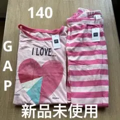 未使用保管　GAP KIDS パジャマ上下140cm ピンクのサムネイル