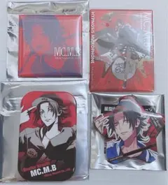 ヒプノシスマイク 山田二郎 缶バッジ 4点セット ヒプマイ スクエア ローソン