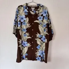 BREAKWATER アロハシャツ XL ブラウン 半袖　レーヨンのサムネイル