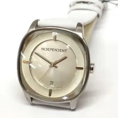 新品 INDEPENDENT 腕時計 ホワイトレザーベルトのサムネイル