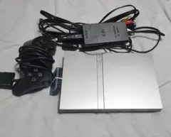 PlayStation 2 シルバー 本体 FMCB,MX4SIOカード付