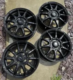 G SPEED 14インチ ブラックホイール 4本セットのサムネイル