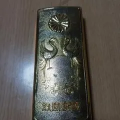 菊の御紋入り鳳凰柄、印鑑ケース　24K.GP