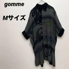 美品 gomme ゴム マキヒロシゲ 異素材ドッキング 切替 ワンピース