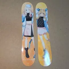 学マス 狭山スキー場 スノーボード風ステッカー 藤田ことね 十王星南