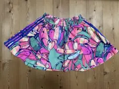 Adidas カラフル花柄ミニスカート