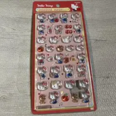 正規品　サンリオ　赤　キティ　ボンボンドロップシール　第一弾