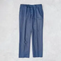 イエナ|スラックス テーパードパンツ【40】センタープレス 無地 シンプル 紺