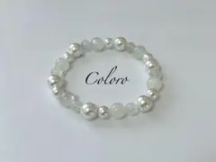 ☆ムーンストーン・シェルパール☆パワーストーン（天然石）☆ブレスレット☆誕生石☆