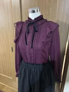 フリル付き長袖シャツ　アクシーズファム