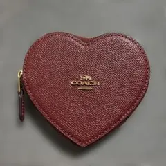 未使用品】COACHコーチ☆ハート型コインケース☆ coincase☆赤RED 