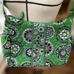 Vera Bradley 緑色 花柄 ショルダーバッグ