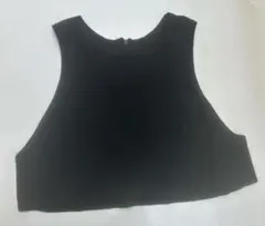 【即日発送】mystic ハーフジップ リブニットベスト ブラック