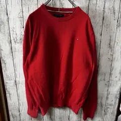 Tommy HILFIGER USA企画 刺繍　ニットスウェット