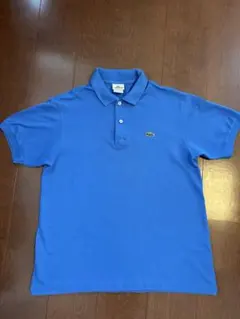 ラコステ　LACOSTE ポロシャツ ブルー　Lサイズ
