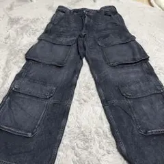 DIESEL Industry デニム カーゴパンツ ブラックのサムネイル