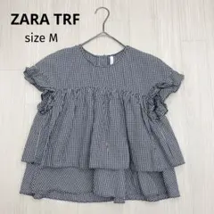 ◆ ZARA TRF ザラ ギンガムチェック フリル ティアード ブラウスのサムネイル