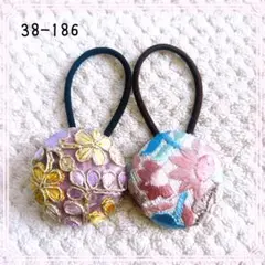 超お買い得♡リバティとインド刺繍 大きめくるみボタン(38ミリ) 豪華3