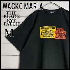 美品】ブラックアイパッチ × ワコマリア コラボTシャツ 黒眼帯 天国