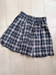 お値下げ★ピンクラテ　チェックスカート キュロット　ズボン　Sサイズ