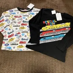 男の子長袖カットソー2枚セット トミカ　新幹線　120㎝