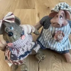 Russ Pigletta & Bear figurine