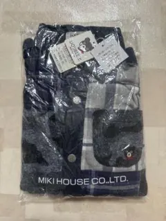【新品】MIKI HOUSE ダブルビー　チェック柄長袖シャツ