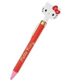ハローキティ ノック ボールペン 黒 カオ 新品