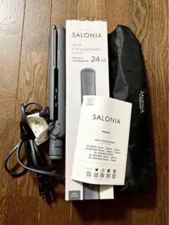 SALONIA ストレートアイロン グレー 24mm SL-004SGR