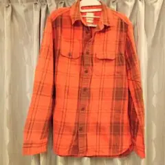 Gap 長袖シャツ XS レッド系チェック